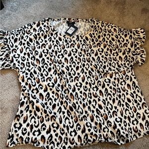 Leopard Print Women's Top
